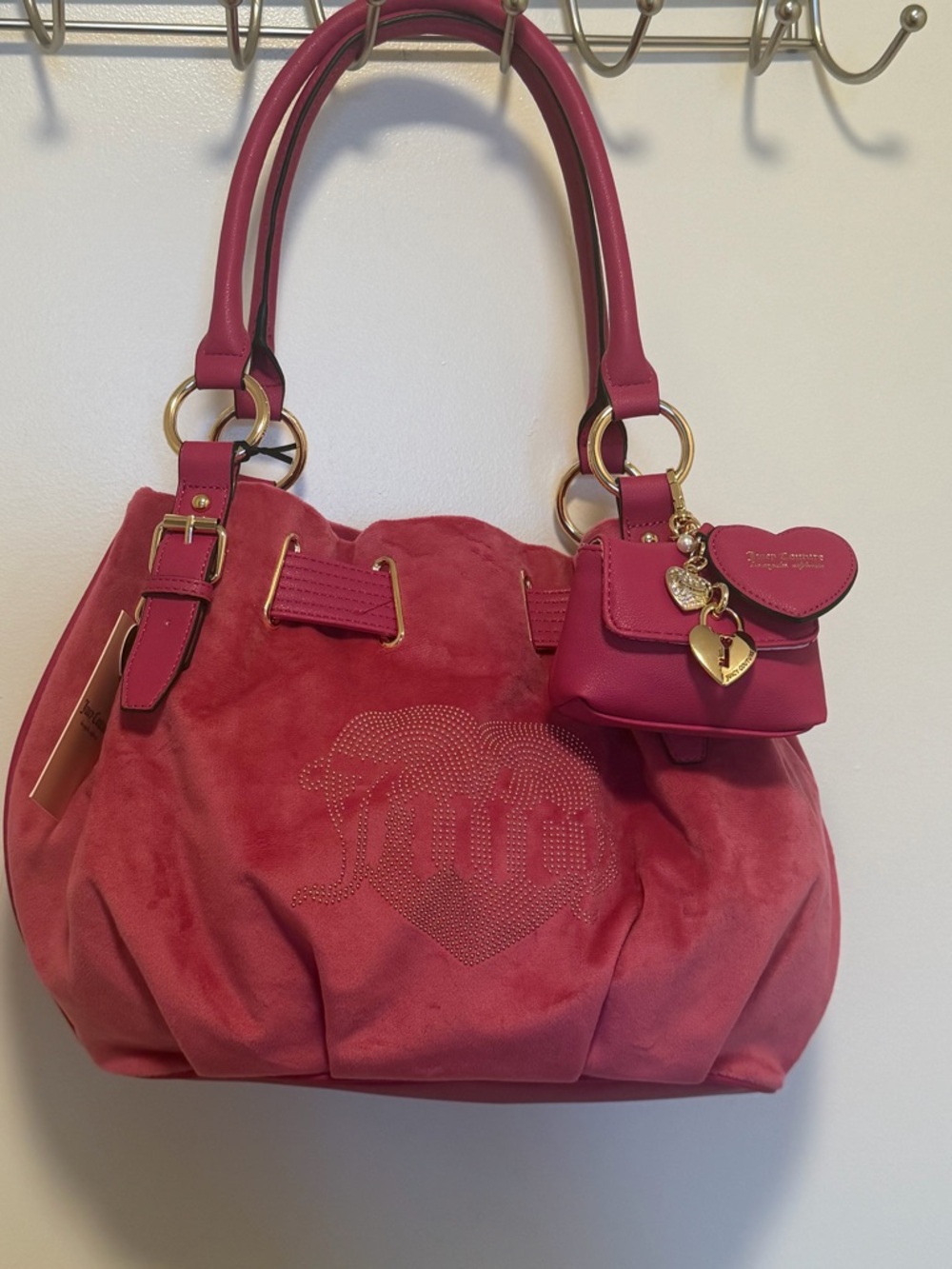 Juicy Couture raspberry pink over sized viral nwt y2k queen couture rare htf